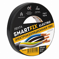 SmartFix Изолента ELECTRO 15мм*20м 150мкм черная min 6шт